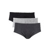 Yves Martin - Men's solid medium rise briefs, pk. of 3, extra large size - 2