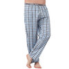 Yves Martin - Men's flannel sleep pants, blue plaid, extra large (XL)