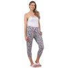 Capri length jogger style pyjama pants, grey hearts, large (L) - 2