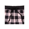 Stretch knit jogger style pajama pants, pink/black plaid, small (S) - 2