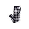 Stretch knit jogger style pajama pants, navy plaid, small (S)