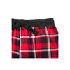 Stretch knit jogger style pajama pants - Red plaid - 2