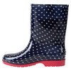 Rubber rain boots - Navy polka dots, size 13 - 3