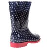 Rubber rain boots - Navy polka dots, size 13 - 4