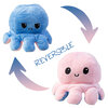 Happy/sad reversible octopus plush toy, 1 piece - 4