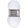 Acrylic yarn, white, 100g