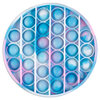 Silicone bubble popper fidget toy, round tie-dye, 1 piece - 3