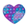 Silicone bubble popper fidget toy, heart shape - 2