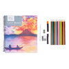 Art Luxe - Color Sketch, sketch book with vivid colored pencils & accessories