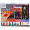 Art Luxe - Color Sketch, sketch book with vivid colored pencils & accessories - 2