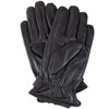 Leather gloves with felt detail and adjustable wrist strap, small (S) - 2