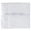 Mercure, sheet set with embroided helix detail, king, white - 3