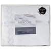 Mercure, ens. de draps avec détail hélix brodé, très grand lit, blanc - 4