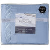Mercure, ens. de draps avec détail hélix brodé, très grand lit, azuré - 4