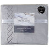Mercure, sheet set with embroided helix detail, king, grey - 4