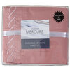 Mercure, ens. de draps avec détail hélix brodé, très grand lit, rose - 4