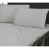 Mercure, sheet set with embroided helix detail, double, grey