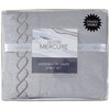 Mercure, sheet set with embroided helix detail, double, grey - 4