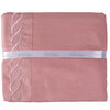 Mercure, sheet set with embroided helix detail, double, pink - 3