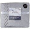 Mercure, sheet set with embroided helix detail, queen, grey - 4