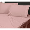 Mercure, sheet set with embroided helix detail, queen, pink