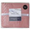 Mercure, ens. de draps avec détail hélix brodé, grand lit, rose - 4