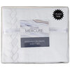 Mercure, ens. de draps avec détail hélix brodé, lit simple, blanc - 4