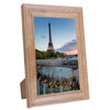 Wooden picture frame for 5"x7" photos