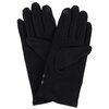 Soft stretch knit gloves with bow detail, black - 3