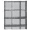 MONTEBELLO Collection, square patterned rug, silver, 3'x4'