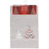 Reversible table runner, Christmas trees embroidery, 14"x72" - 3