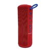 Sylvania - Haut-parleur Bluetooth étanche au fini caoutchouc avec garniture en tissu, rouge - 2