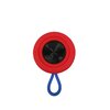 Sylvania - Waterproof bluetooth rubber finish speaker with cloth trim, red - 3