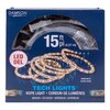 Indoor/outdoor rope LED light in warm white, 15 ft