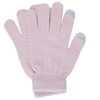 Soft beanie, scarf and gloves set with shimmer effects, blush - 4