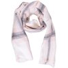 Reversible plaid print blanket scarf with soft frayed ends, pink - 2