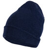 Knit slouch toque with cuff, navy