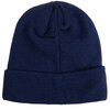 Knit slouch toque with cuff, navy - 2