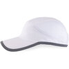 Quick drying running cap with reflective binding