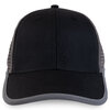 Quick drying running cap with perforations and reflective binding - 3