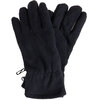Polar fleece gloves, black