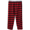 Yves Martin - Men's red plaid flannel pajama pants, extra large (XL)