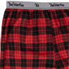 Yves Martin - Men's red plaid flannel pajama pants, extra large (XL) - 2