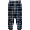 Yves Martin - Men's blue plaid flannel pajama pants, large (L)