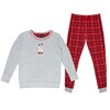 Mommy & Me Matching PJ sets, Beagle in Slippers, red, small (S) - 2