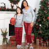 Pyjamas assortis Maman et moi, Beagle en pantoufles, rouge, moyen (M)
