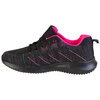 Women's 2-toned Flyknit, lace-up sports shoes, black/pink, size 6 - 3