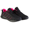 Women's 2-toned Flyknit, lace-up sports shoes, black/pink, size 6 - 4