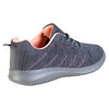 Women's 2-toned Flyknit, lace-up sports shoes, grey/soft pink, size 6 - 4
