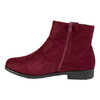 Women's slouch ankle boots with side tabs, burgundy, size 5 - 3